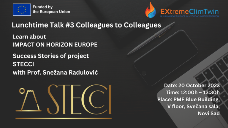EXtremeClimTwin Colleagues to Colleagues UNSPMF Novi Sad